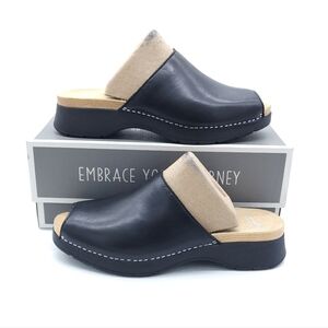 DANSKO Women's RAVYN Napa Black Slip-On Leather Slide US 9.5/10 EU 40